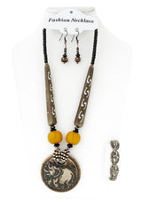 African Classic Bone Necklace-020