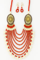 African Classic Bone Necklace-042