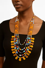 African Classic Bone Necklace-031