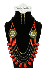 African Classic Bone Necklace-034