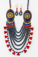 African Classic Bone Necklace-039