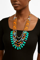 African Classic Bone Necklace-043