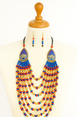 African Classic Bone Necklace-051