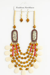 African Classic Bone Necklace-046