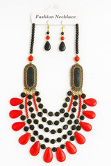 African Classic Bone Necklace-049