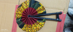 African Ankara Foldable Fan - 001