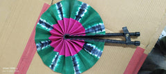African Ankara Foldable Fan - 008