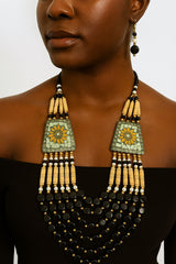 African Classic Bone Necklace-003
