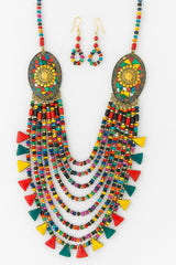 African Classic Bone Necklace-038