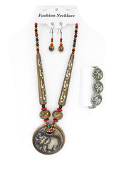 African Classic Bone Necklace-056