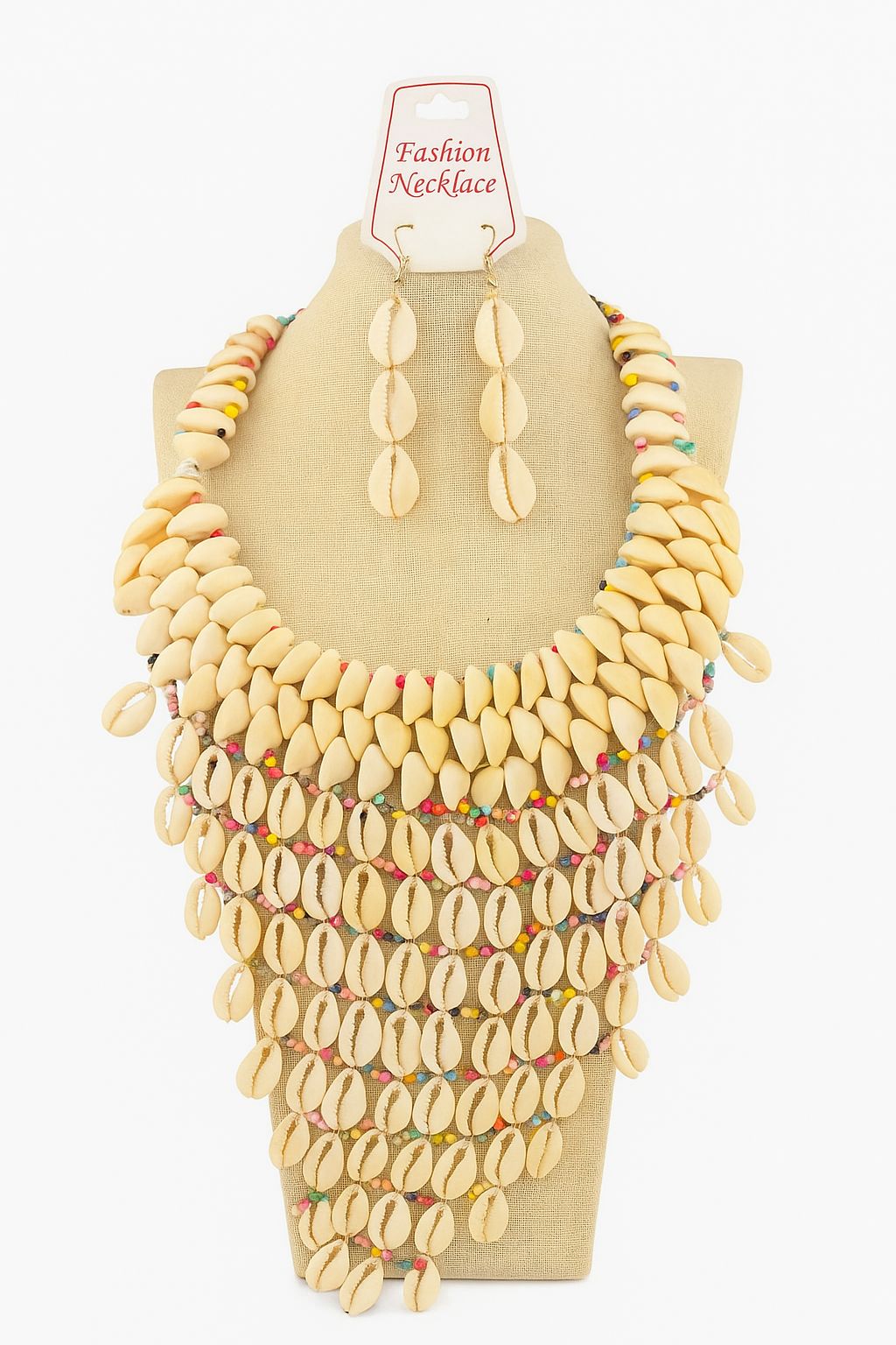 African Natural Shell Necklace-003