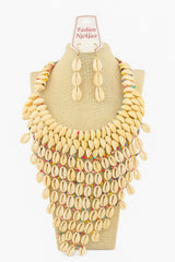 African Natural Shell Necklace-003