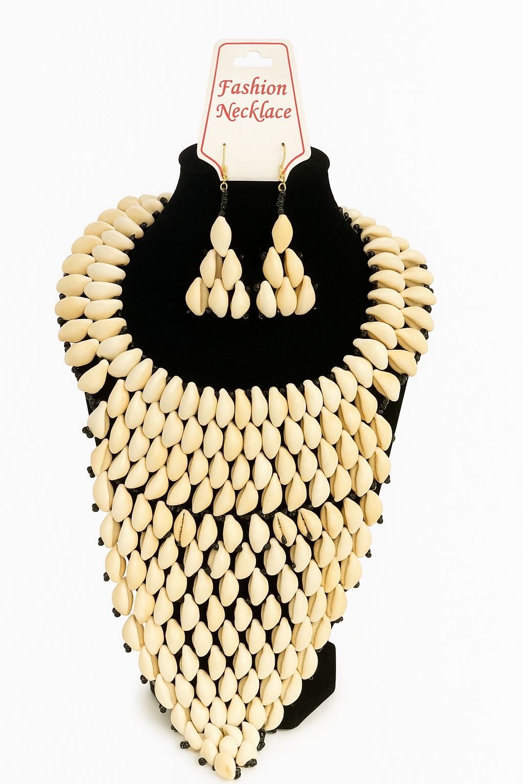 African Natural Shell Necklace-004