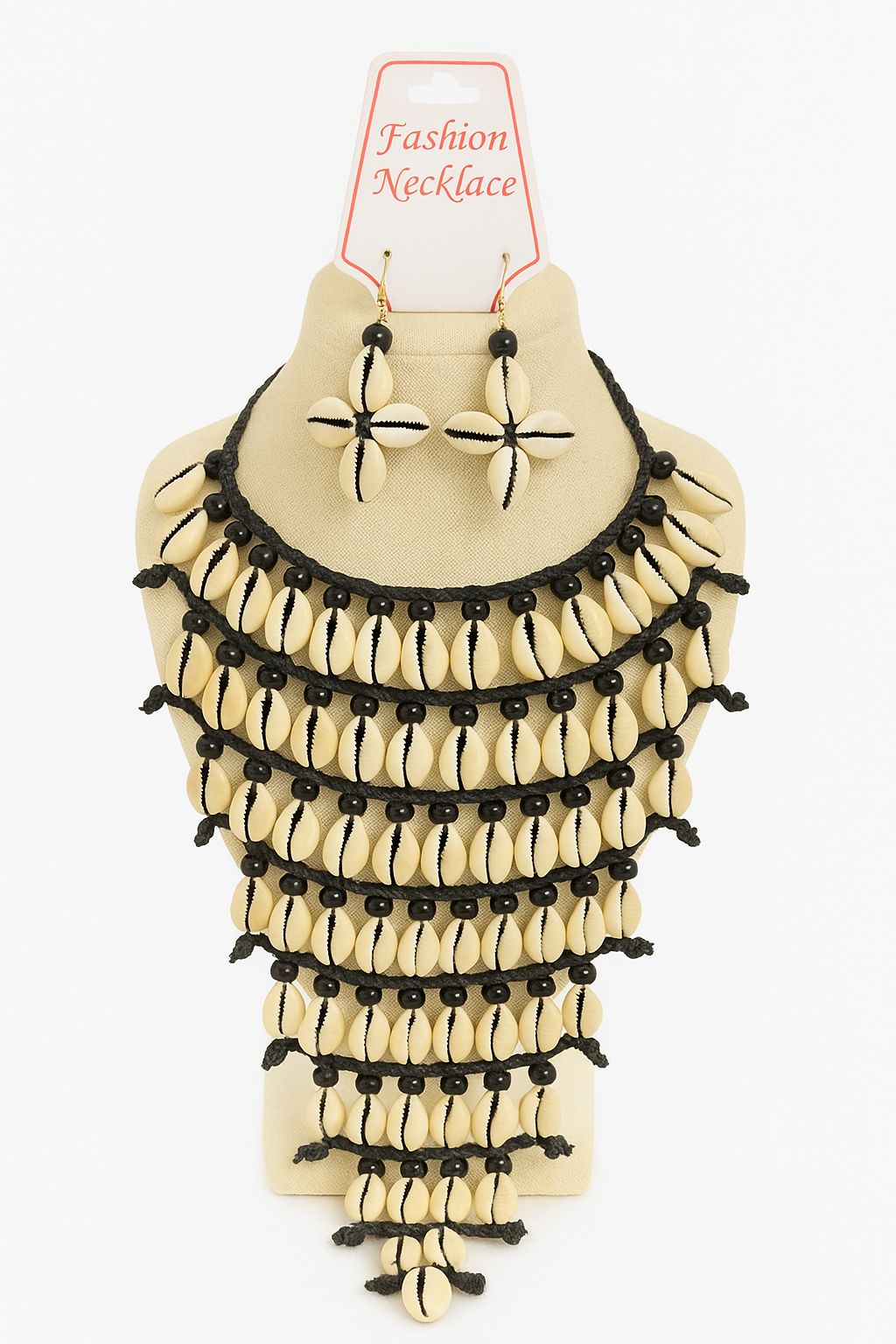 African Natural Shell Necklace-005