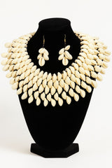 African Natural Shell Necklace-006