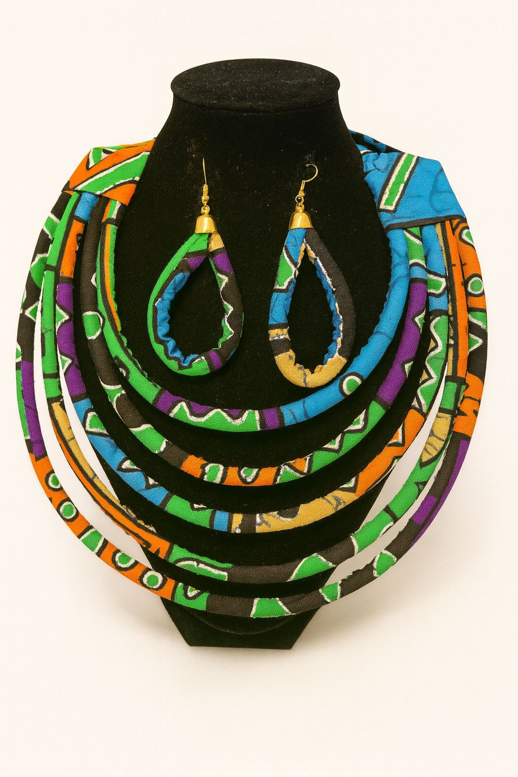 Multi-Layer African Necklace Set-005
