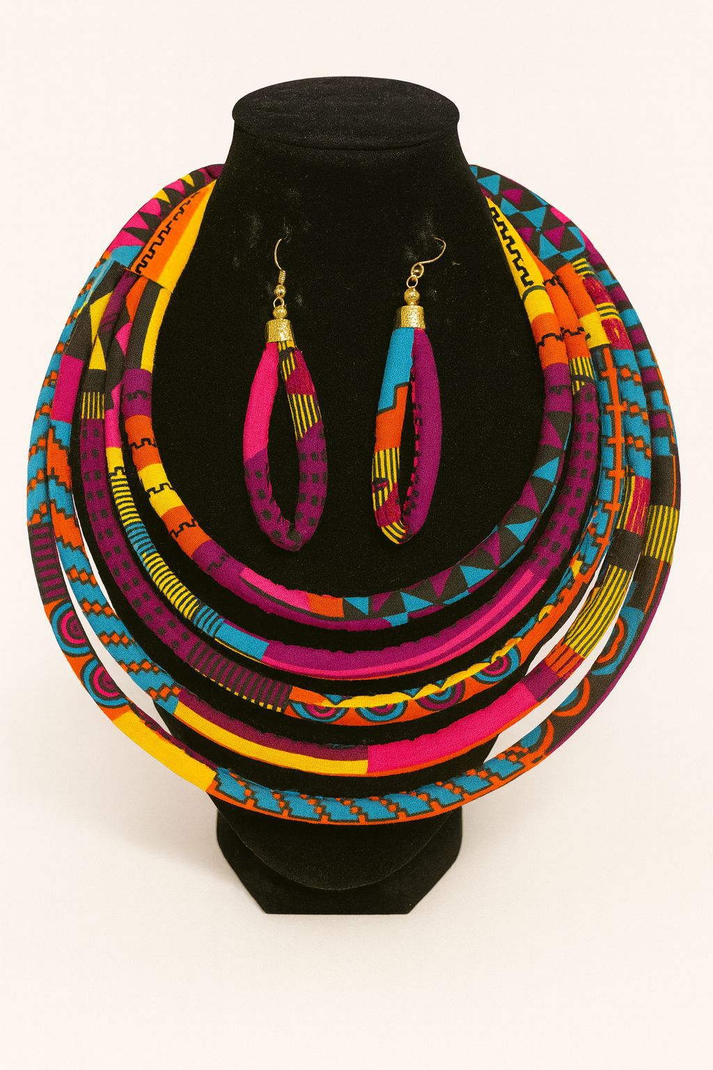 Multi-Layer African Necklace Set-003