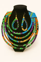 Multi-Layer African Necklace Set-005