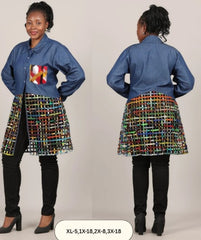 Patchwork Kimono Dress for Women - 003