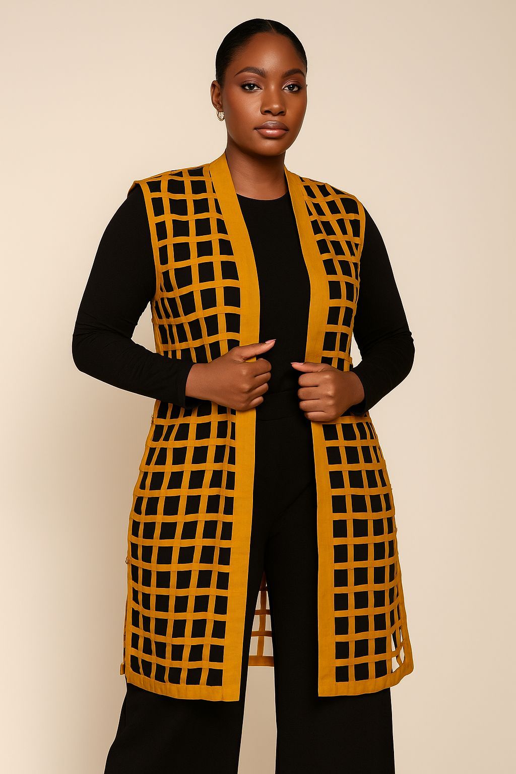 Patchwork Kimono Dress for Women - 013