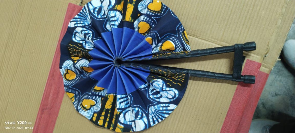 African Ankara Foldable Fan - 009