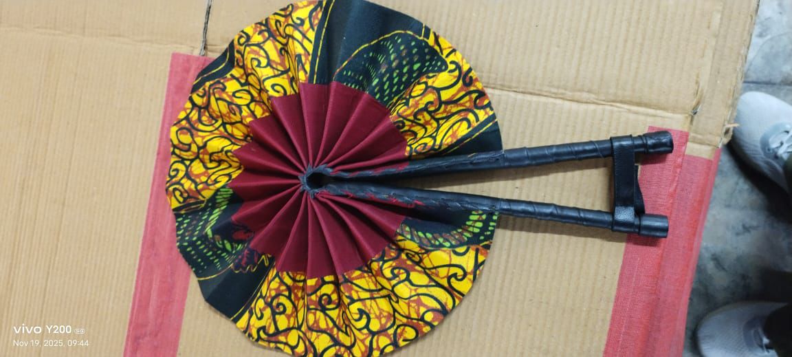 African Ankara Foldable Fan - 001