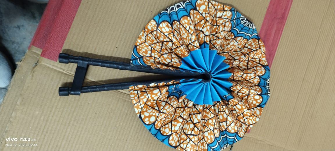 African Ankara Foldable Fan - 003