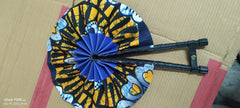 African Ankara Foldable Fan - 004