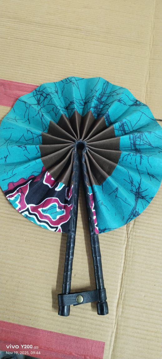 African Ankara Foldable Fan - 005