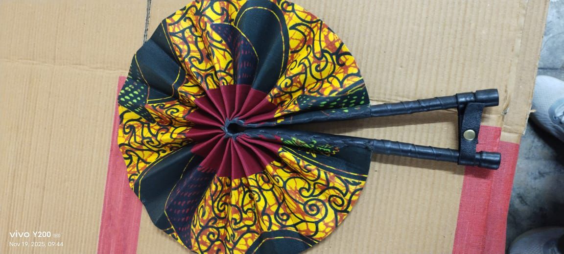 African Ankara Foldable Fan - 006