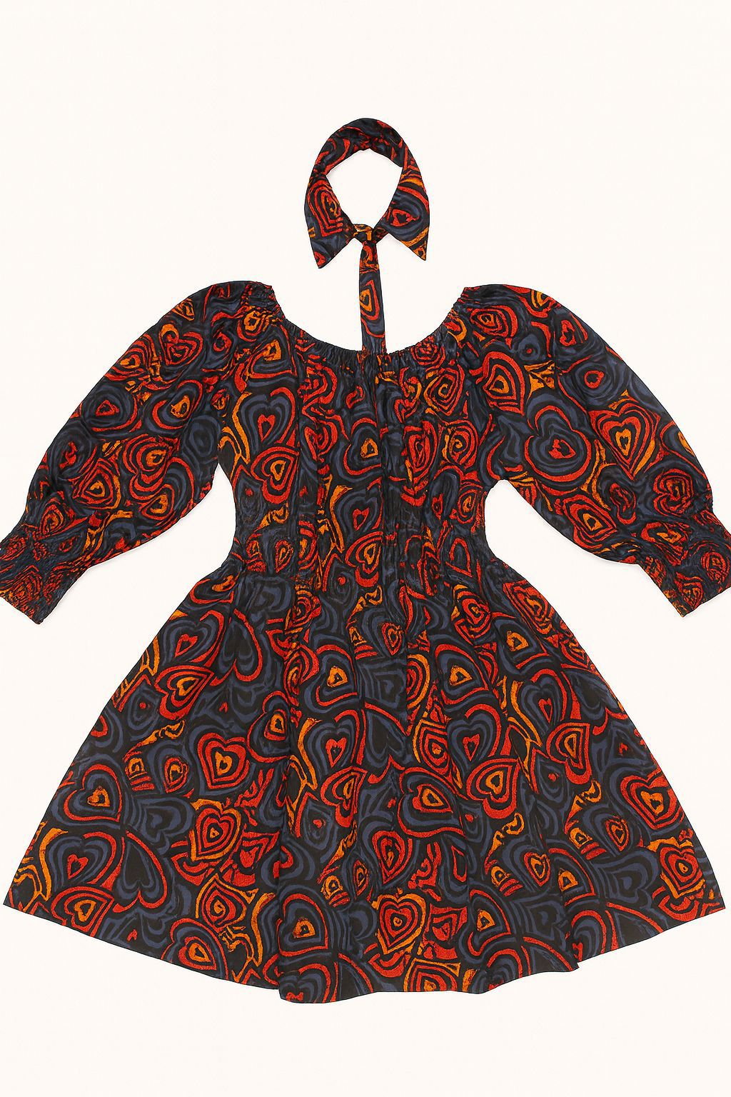 African Girls Dress with Headband 007  | Ages 18–28