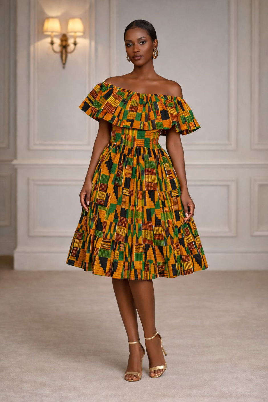 Women's African Print Dresses | Stylish, Elegant & Made for Comfort  AKN  Fabrics