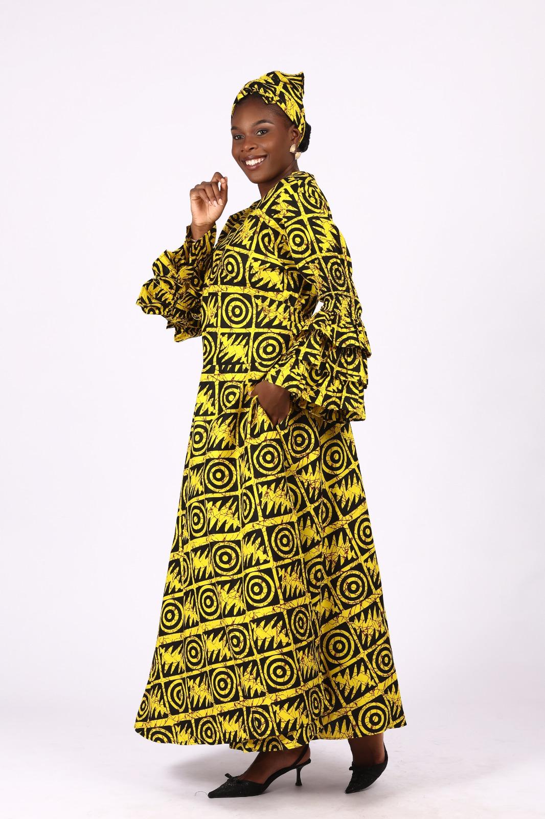 Ruffle Wrap Dress – AKN Fabrics