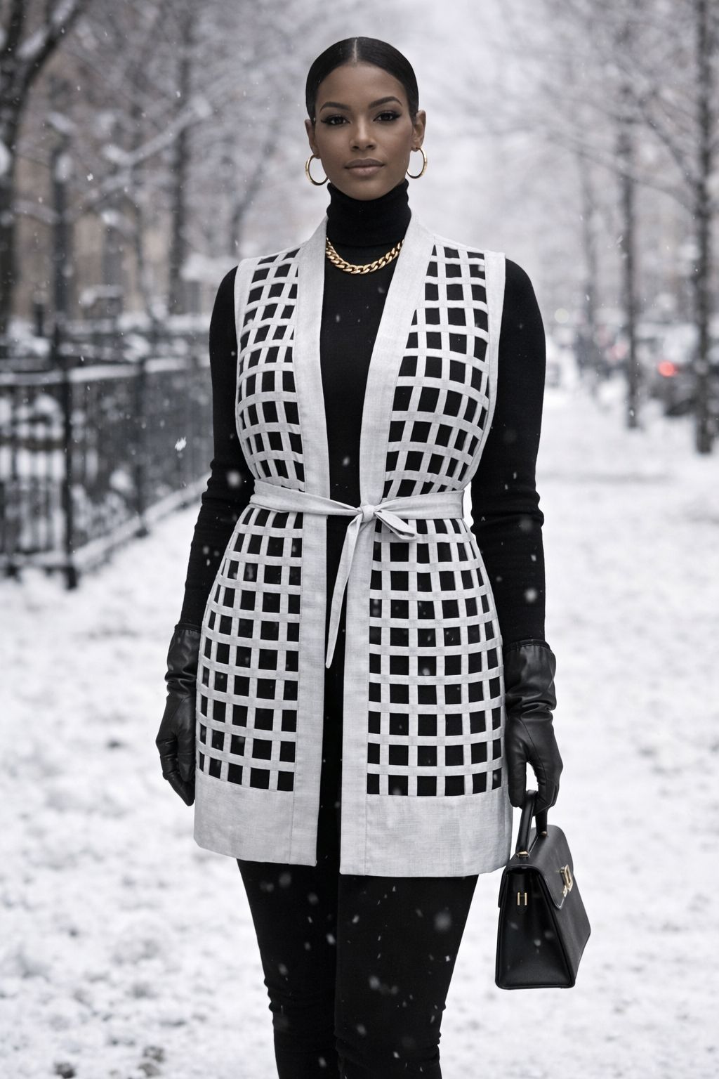 Patchwork Kimono Dress for Women - 019