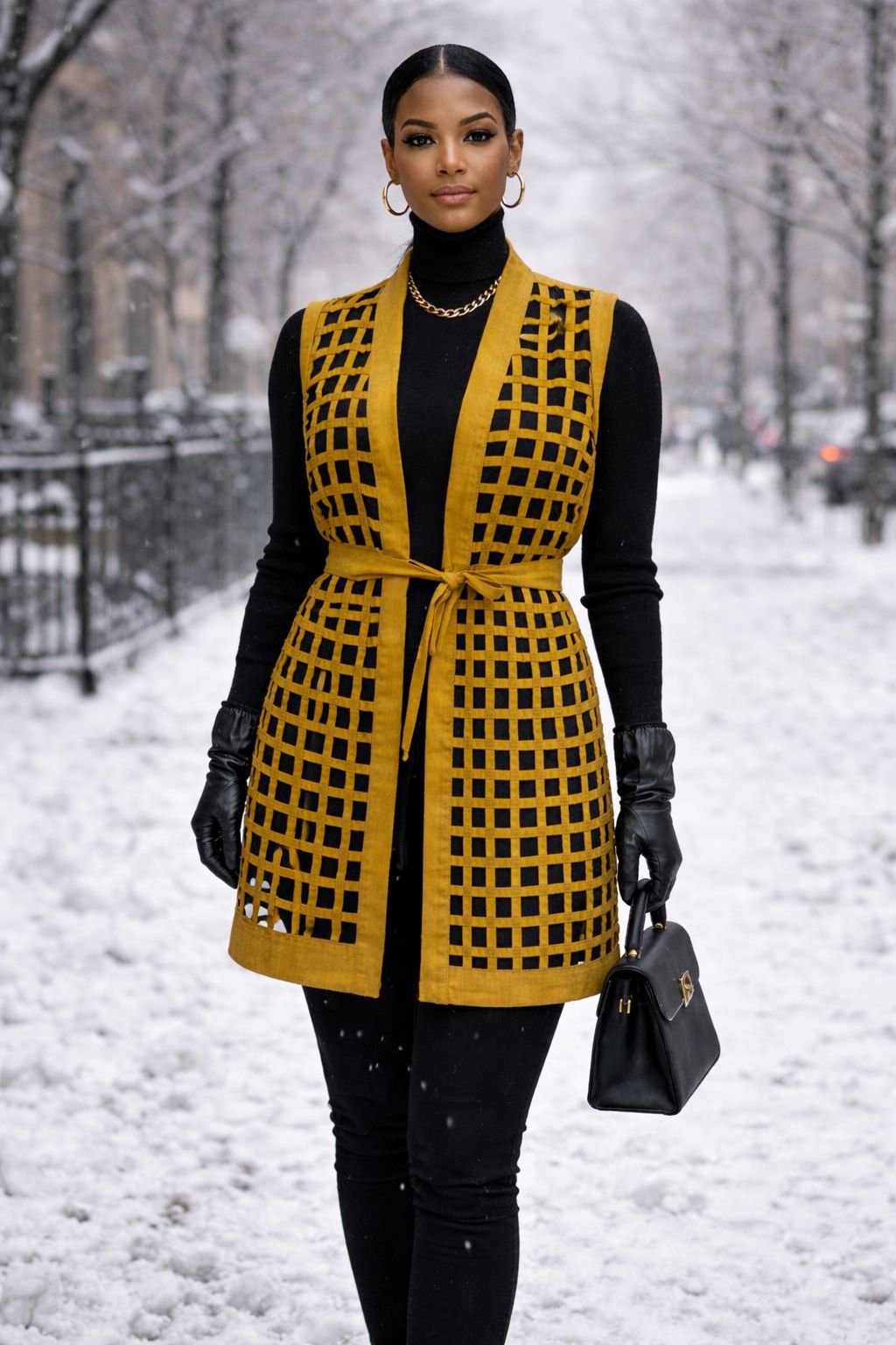 Patchwork Kimono Dress for Women - 021