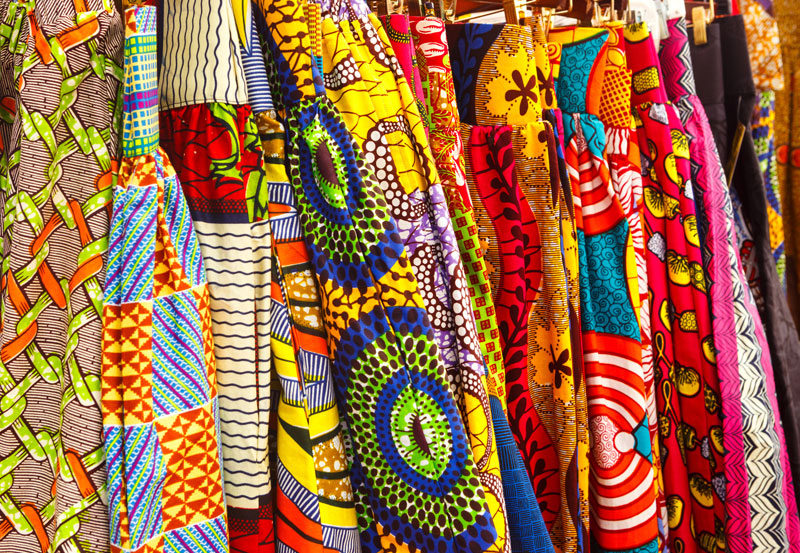 African shop print fashion