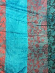 African Print Fabric polyrayon with jacquard embroidery scarfs