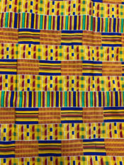 100% cotton African print kente fabric