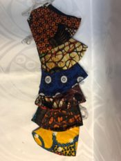 100% cotton African Print Fabric reusable face mask in assorted patterns and colors 2