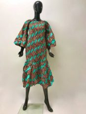 African print fabric dress